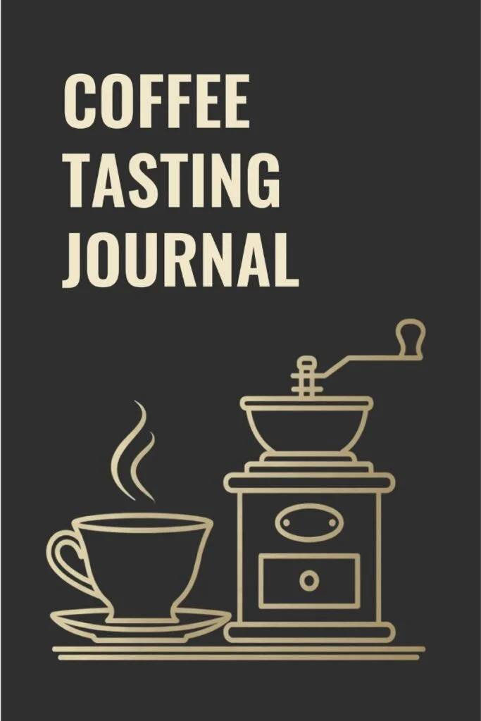 Coffee tasting journal cover