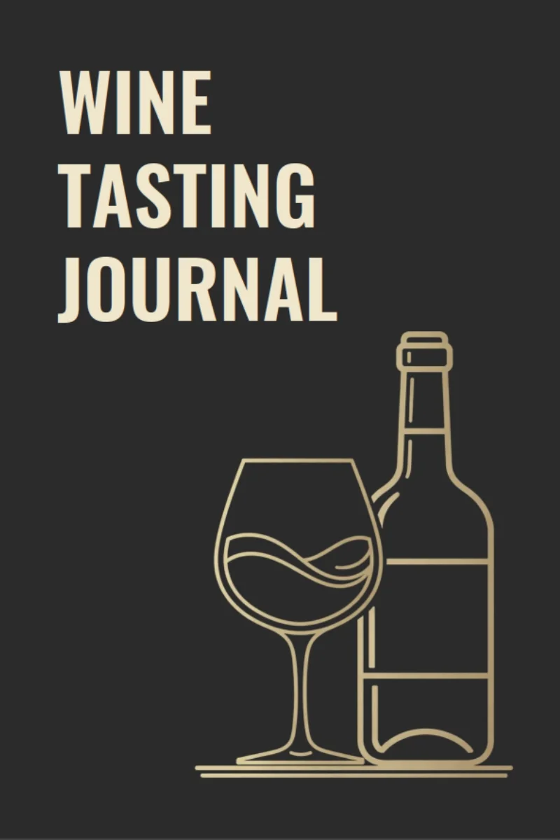 Wine tasting journal cover